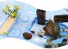 Hábitat de reptiles, Hábitat de tortuga Terrapin lago reptil acuario tanque con plantas de plataforma (azul) - BESTMASCOTA.COM