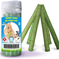 Meric Timothy Sticks, varillas en polvo de hierba timoteo de alta fibra, promueve la higiene dental y apoya la salud digestiva, 20 unidades. - BESTMASCOTA.COM
