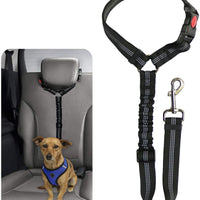 BWOGUE Cinturones de seguridad para perros y gatos, correas de seguridad ajustables para reposacabezas de coche - BESTMASCOTA.COM