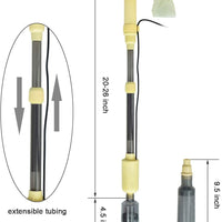COODIA - Limpiador eléctrico de grava para acuario, 4 en 1, extractor automático de lodo, cambiador de agua para peceras, DC12 V, voltaje seguro, 18 W - BESTMASCOTA.COM