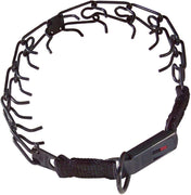 Herm Sprenger Acero Inoxidable Prong perro collar con hebilla – Caja de seguridad, Negro - BESTMASCOTA.COM