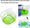 Kathson - Caja de baño para loro, jaula para pájaros, accesorios de baño, bañera para novias de mascotas, canarios, loros, (color al azar) - BESTMASCOTA.COM