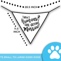 Bandana para perro My Humans are Getting Married Dog Bandana, bandana para perro de boda, anuncio de compromiso, accesorio para fotos de boda, bufanda para mascotas, mascota - BESTMASCOTA.COM