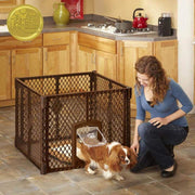 North States MyPet Indoor/Outdoor Petyard: Pet enclosure with lockable pet door. Freestanding (26" tall) - BESTMASCOTA.COM