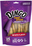 Dingo - Palos de espiral con mantequilla de cacahuete - BESTMASCOTA.COM