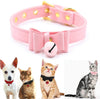 Collar de piel sintética con lazo para gato, con campana, gato, gato, ajustable, de seguridad - BESTMASCOTA.COM