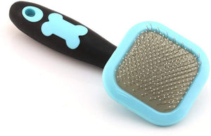 PETPAWJOY - Cepillo de masaje para perros y gatos, cepillo para desenredar, cepillo de aseo para Yorkie Poodle Maltese Puppy Guinea Pig Rabbit elimina suavemente la capa inferior suelta y se adapta a pelo largo y corto - BESTMASCOTA.COM