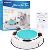 POPETPOP Juguete interactivo para gato con ratón giratorio electrónico y almohadilla para rascar para mascotas, gatos, gatos, juguetes, diversión - BESTMASCOTA.COM