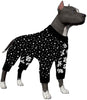 LovinPet Ropa para perro para Pitbull – Camisa de pijamas, perros grandes, ajuste delgado, ligero suéter de pijamas para perro, cobertura completa de pijamas para perro, espacio exterior con impresión de astronauta - BESTMASCOTA.COM