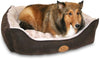 Fux Piel Poliéster relleno felpa cuadrado cama para perro y gato por Mejor mascota suministros, XL, Café Oscuro - BESTMASCOTA.COM