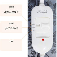 ubei Pet Electric Heating Pad para perros Impermeable Calentamiento  ajustable con Masticar resistente Cable de acero flor color 17.7"x17.7" - BESTMASCOTA.COM