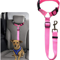 BWOGUE Cinturones de seguridad para perros y gatos, correas de seguridad ajustables para reposacabezas de coche - BESTMASCOTA.COM