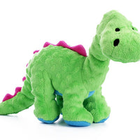 Juguete para perro de felpa, goDog, dinosaurios con tecnología Chew Guard - BESTMASCOTA.COM