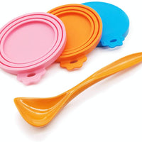 SACRONS-Can Covers/Universal Silicone Can Lids for Pet Food Cans/Fits Most Standard Size Dog and Cat Can Tops/100% FDA Certified Food Grade Silicone & BPA Free - BESTMASCOTA.COM