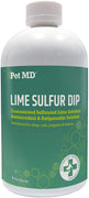 Pet MD Lime Sulfur Dip for Dogs, Cats, Horses - Mange Treatment, Ringworm, Skin Mites, Lice, Fungal and Bacterial Infections - 16 oz Shampoo - BESTMASCOTA.COM