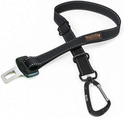 Cinturón de seguridad para perro de la marca Mighty Paw | Cinturón de seguridad para mascotas, creado con material de cinturón de seguridad humano. Hardware de metal con correa de longitud ajustable. Supera los estándares de seguridad para perros. Mantén - BESTMASCOTA.COM