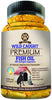 Omega 3 Aceite de Pescado salvaje Caught para perros EPA DHA, mayor en aceite de salmón Omega 3 ácidos grasos luego, Pure sin OMG, todos los alimentos suplemento naturales para Mascota, 180 softgels, 1000 mg por cápsula, No Mess no olor. - BESTMASCOTA.COM