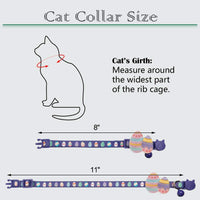 PAWCHIE - Collares para gato con campana - 2 unidades ajustables con huevo de Pascua y conejo de 20 a 11.0 in - BESTMASCOTA.COM