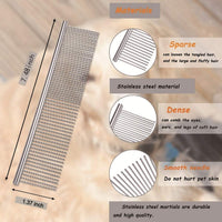 Peine de pulgas para mascotas Laiannwell profesional para perros y gatos y pequeñas mascotas (3 paquetes) - BESTMASCOTA.COM