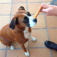 Pawstruck - Palos rectos para cachorros o perros de 7 pulgadas | huesos naturales y sin olor | carne de vacuno alimentada con hierba | grosor medio de larga duración para perros masticables con pizzas dentales | mejor espeso Bullie Stix - BESTMASCOTA.COM
