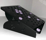 Soporte de rejilla ajustable de acrílico negro y soporte para skimmer - BESTMASCOTA.COM