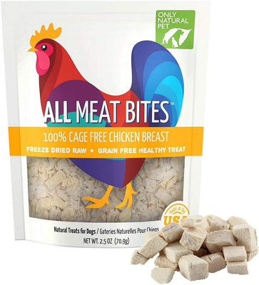 Sólo Naturales Pet Dog Treats toda la carne Bites liofiliza - BESTMASCOTA.COM