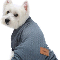 Fitwarm suéteres de cuello alto para perro, ropa de invierno para mascotas, abrigos para gatos, ropa azul - BESTMASCOTA.COM