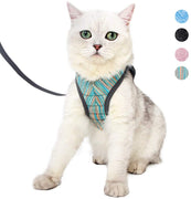 Yult Arnés y correa para gatos – Ultra ligera a prueba de escape, collar de gatito, chaqueta de senderismo con amortiguación para correr, suave y cómodo, adecuado para cachorros conejos - BESTMASCOTA.COM