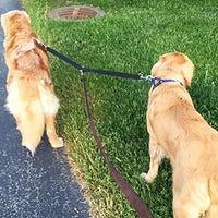HTKJ Correa doble para perro, sin enredos, ajustable, para dos perros, correa duradera para andador y entrenador - BESTMASCOTA.COM