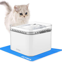 PETBIA - Fuente de agua para gatos, 84 oz/2,5 l, dispensador automático de agua para mascotas, con 2 filtros de carbón activo para gatos y perros - BESTMASCOTA.COM