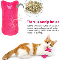 AINOLWAY Juguetes de gato interactivos divertidos para gatito gatito gato gato mimbre dentición masticar 3 piezas - BESTMASCOTA.COM