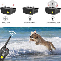 Collar de choque para perros, IPX7, resistente al agua, con mando a distancia, IPX5, 3000 pies, para entrenamiento de perro, efecto de entrenamiento rápido para perros pequeños, medianos y grandes - BESTMASCOTA.COM