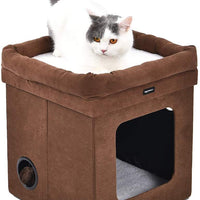 AmazonBasics - Casa plegable para gato - BESTMASCOTA.COM