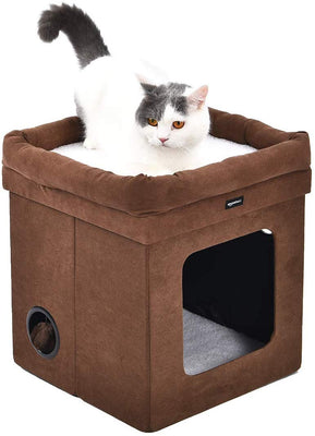 AmazonBasics - Casa plegable para gato - BESTMASCOTA.COM