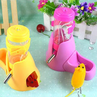 lpet estación de hámster alimentador automático de agua Bebedero Botella dispensadora 80 ml Alimentos Tazón mascota contenedor para animales pequeños (Rosa) - BESTMASCOTA.COM