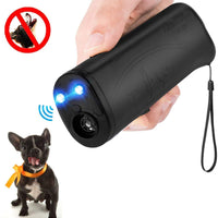 Dispositivo antiladridos de MEIREN, repelente de perros de mano y ayuda de entrenamiento con linterna LED, dispositivo de control de corteza ultrasónico - BESTMASCOTA.COM