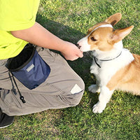 Vivaglory - Bolsa de regalo para perros con manos libres y cintura ajustable y dispensador de bolsas de residuos para perros, 2 maneras de llevar - BESTMASCOTA.COM