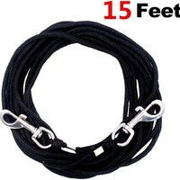 OFPUPPY Cat Tie Out Pet Rope Leash - Nylon Braided Cat Lead for Outside, Black, - BESTMASCOTA.COM