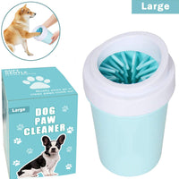 Bealy - Limpiador de huellas de perro grande y pequeño, fácil de usar, portátil, limpiador de patas de perro, con arandelas de silicona - BESTMASCOTA.COM