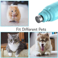 RUCACIO cortaúñas eléctrico para mascotas, para perros y gatos de raza, tamaño pequeño, mediano y grande, para el cuidado y suavizado, molinillo de uñas eléctrico profesional de 2 velocidades. - BESTMASCOTA.COM