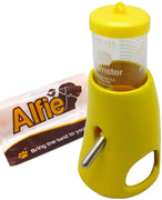 Alfie Pet - Botella de agua 2 en 1 con base de cerámica para animales pequeños como hámster enano y ratón - BESTMASCOTA.COM