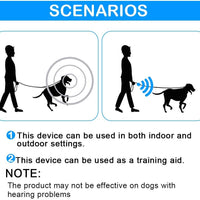 Dispositivo antiladridos de MEIREN, repelente de perros de mano y ayuda de entrenamiento con linterna LED, dispositivo de control de corteza ultrasónico - BESTMASCOTA.COM