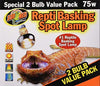 Zoo Med Repti Basking Spot Lamp Value Pack, 75 Watts - BESTMASCOTA.COM