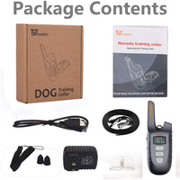 WOPET Dog Training Collar, 1500ft Remote Dog Shock Collar, 100% Waterproof and Rechargeable with Electric/Shock/Vibra/Beep Control Collar for Small Medium Large Dogs - BESTMASCOTA.COM