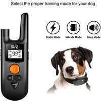 Collar de entrenamiento para perros con control remoto, 3 modos, pitido, vibración, collar de entrenamiento impermeable para perros pequeños, medianos grandes, seguro humano - BESTMASCOTA.COM