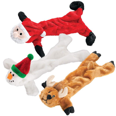 Trenton Gifts - Juego de 3 peluches para perros, diseño de Papá Noel, muñeco de nieve, reno - BESTMASCOTA.COM