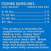 Happy Hips 100% carne, bocadillos para perro, sin granos con glucosamina y condroitina para apoyo articular. - BESTMASCOTA.COM