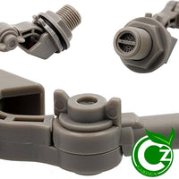 Cz Garden Supply - Mini válvula flotador de PVC con brazo ajustable • 1/4 RO Línea de suministro de ósmosis inversa para estanques • acuarios • Depósito de tanque hidropónico - BESTMASCOTA.COM