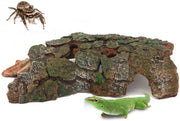 Reptile Hideouts Critter Cavern Critter Cavern Bends - Figura de resina para esconder Plecos Cíclidos arañas lagartos serpientes - BESTMASCOTA.COM