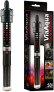 Calentador sumergible de vidrio de cuarzo de 50 vatios ViaAqua con termostato integrado - BESTMASCOTA.COM
